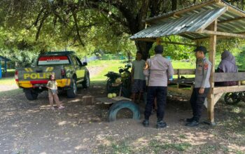 “Patroli Wisata” Polsek Tambora Jaga dan Berikan Himbauan Kamtibmas Bagi Pengunjung di DAM Nanga Na,e