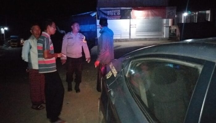 Personel Polsek Suela Gelar Patroli Blue Light Antisipasi Gangguan Kamtibmas