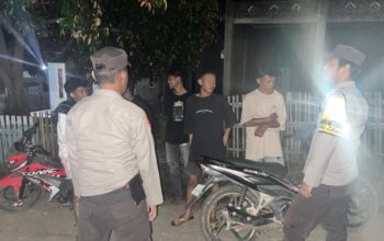 Tekan Kasus 3C dan Kejahatan Jalanan, Polsek Donggo Tingkatkan Patroli Cipkon Malam Hari