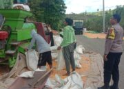 Bhabinkamtibmas Desa Bara Pantau Penggilingan Jagung Warga, Dukung Ketahanan Pangan Nasional