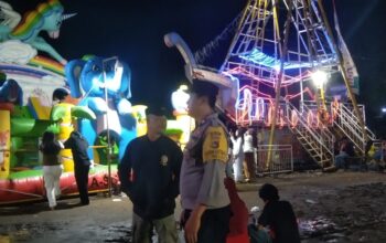 Polsek Pringgarata Amankan Kegiatan Pasar Rakyat UMKM Rona-Rona.