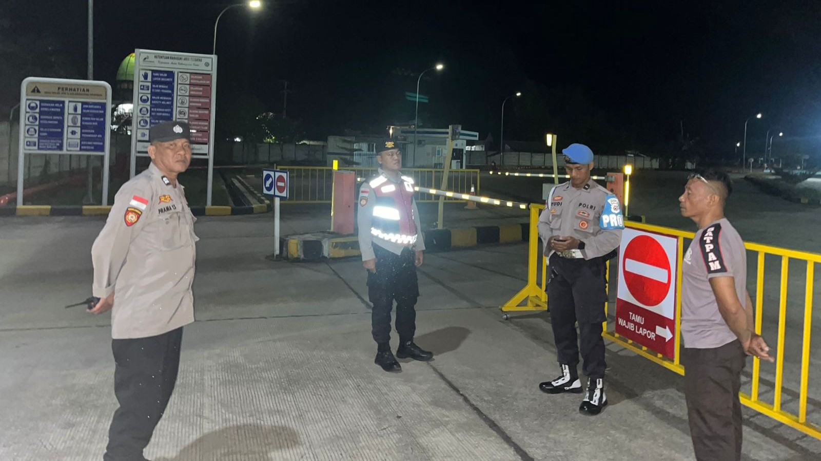 Polsek Sekotong Amankan Depot LPG Lombok Barat Malam Ini
