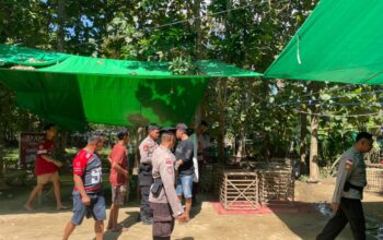 Patroli Rutin Sat Samapta Polres Bima Kota Berhasil Bubarkan Sabung Ayam