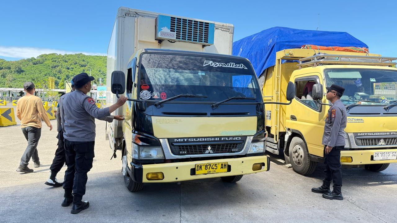 Polsek Kawasan Pelabuhan Lembar Perketat Pintu Masuk NTB
