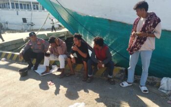 Patroli Rutin Polsek Kawasan Pelabuhan Laut Bima Jaga Kondusifitas Wilayah