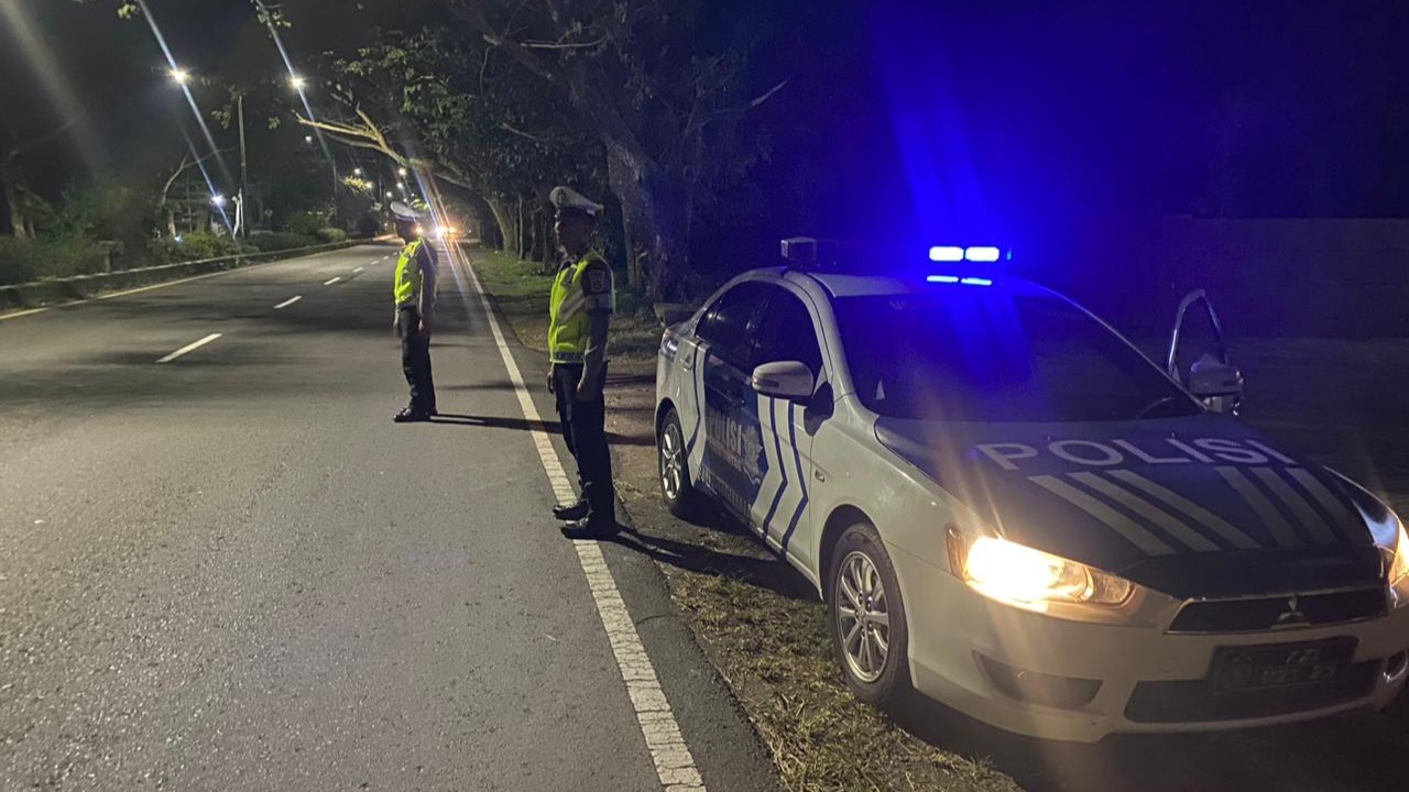 Patroli Satlantas Polres Lombok Barat di Bypass BIL 1