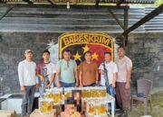 POLSEK DOMPU AMANKAN DUA TERDUGA PELAKU PEMBOBOLAN GUDANG BULOG DOMPU