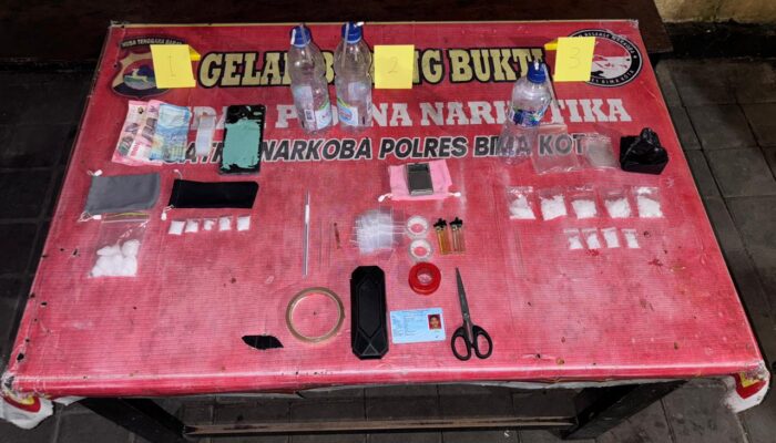 Polres Bima Kota Gagalkan Peredaran 87,44 Gram Sabu di Sape, Satu Pengedar Ditangkap