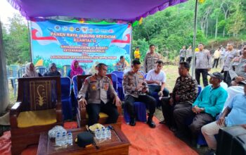 Sukseskan Program Presiden RI, Kapolres Bima Kabupaten Hadiri Panen Raya Jagung dan Launching Operasional 166 SPPG Polri melalui Daring di Kecamatan Donggo