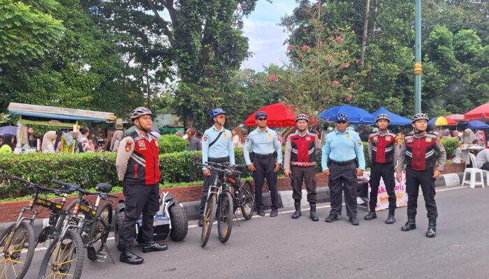 Patroli Direktorat Pamobvit Polda NTB di CFD Udayana, Pastikan Keamanan dan Kenyamanan Masyarakat