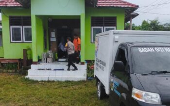 Polsek Monta Polres Bima Kabupaten Gelar Pengamanan MBG Bagi Ribuan Pelajar Yang Tersebar di Wilayah Kecamatan Monta
