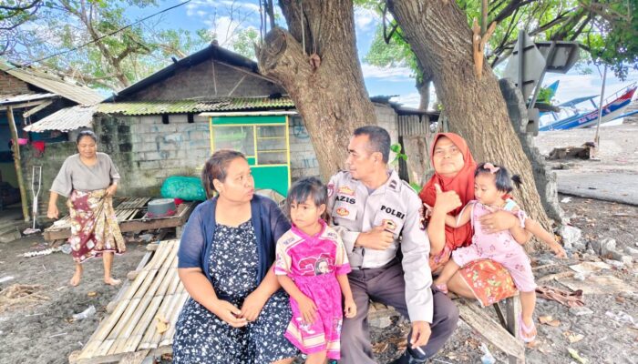 Sambangi Nelayan Pantai Viral Ampenan, Ditbinmas Polda NTB Ajak Warga Jaga Kamtibmas
