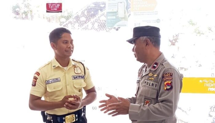 BHABINKAMTIBMAS DAN SATPAM BANK MANDIRI SYARIAH PERKUAT KOORDINASI KEAMANAN OBJEK VITAL DI DOMPU