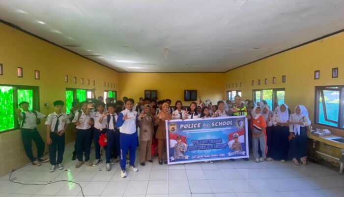 Satlantas Polres Lombok Utara Edukasi Pelajar SMPN 1 Gangga tentang Keselamatan Berlalu Lintas