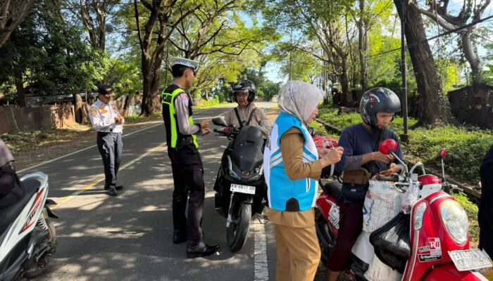 Tingkatkan Kepatuhan Pengguna Jalan, Polres Sumbawa Gelar Operasi Gabungan Tertib Berlalu Lintas