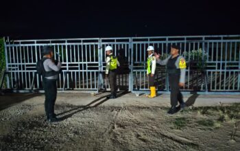 PERSONEL GABUNGAN LAKSANAKAN PENGAMANAN OBJEK VITAL PT. SUMBAWA TIMUR MINING DI KECAMATAN HU’U