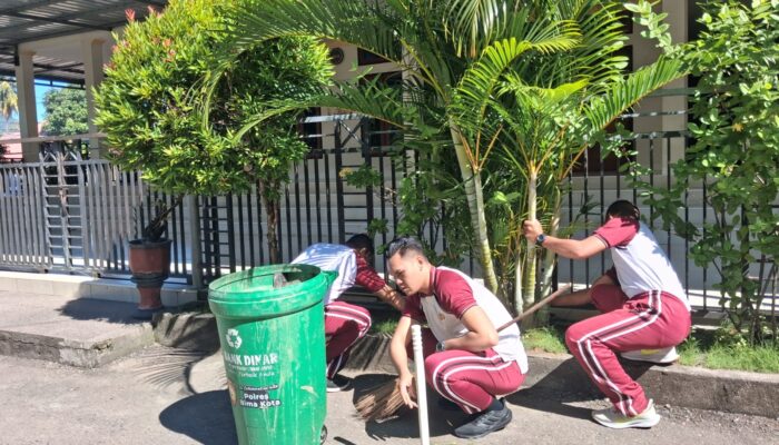Personel Polres Bima Kota Gelar Kurve, Ciptakan Lingkungan Kerja Bersih dan Nyaman