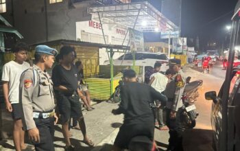 PAMAPTA I POLRES DOMPU INTENSIFKAN PATROLI MALAM DAN HIMBAUAN KAMTIBMAS DI WILAYAH KOTA