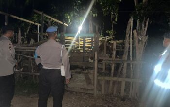 Antisipasi Pencurian Ternak, Polsek Sekotong Patroli Dini Hari