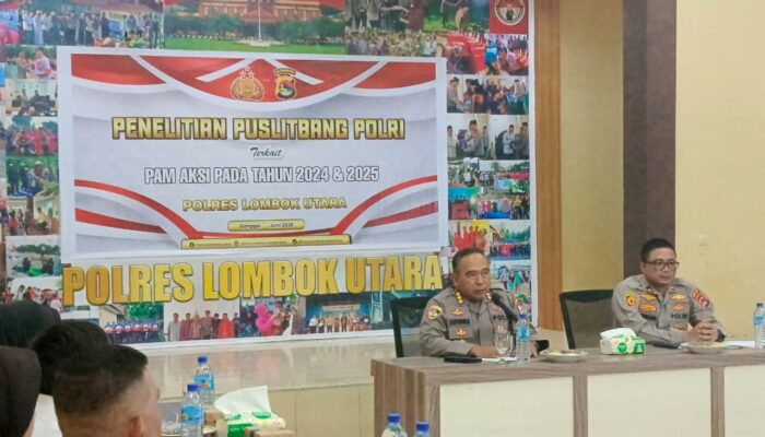Puslitbang Polri Laksanakan Penelitian Terkait Penanganan Unjuk Rasa di Polres Lombok Utara