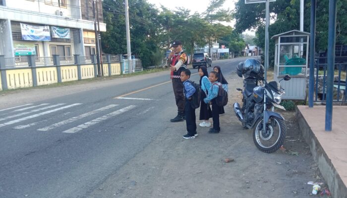 Wujudkan Keamanan dan Keselamatan Pelajar, Jajaran Polres Sumbawa Barat Intensifkan Kegiatan Rawan Pagi