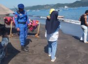 Cegah Kejahatan 3C, Satpolairud Polres Lombok Barat Sisir Pantai Cemara
