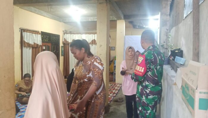 Sinergi Babinsa dan Tenaga Kesehatan Layani Warga