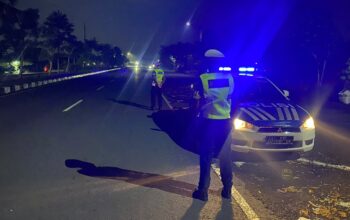 Aksi Satlantas Polres Lombok Barat Patroli Bypass BIL 2