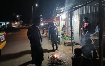 Jaga Kondusivitas Wilayah, Sat Samapta Polres Bima Kota Gelar Patroli Tengah Malam