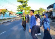 SAT LANTAS POLRES DOMPU LAKSANAKAN RAWAN PAGI, WUJUDKAN KAMSELTIBCAR LANTAS DAN BERIKAN RASA AMAN KEPADA MASYARAKAT