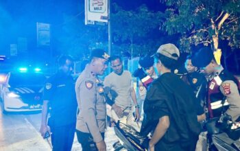 Patroli Rinjani Presisi Polres Bima Kota Jaga Kondusivitas Malam Minggu