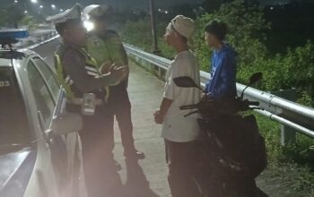 Patroli Malam Polres Lombok Barat Jamin Keamanan Jalur Vital Bypass BIL 2