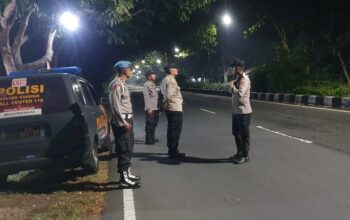 Patroli Malam Polres Lombok Barat Amankan Jalur Bypass BIL