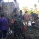 Kebakaran Diduga Akibat Korsleting, Babinsa Dampingi Penanganan Warga