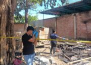 Satu Unit Warung Gado gado di Desa Cenggu Terbakar, Satreskrim Polres Bima Kabupaten Terjunkan Unit Inafis Lakukan Olah TKP