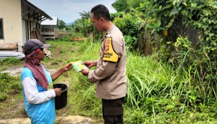 Bhabinkamtibmas Labuapi Turun Tangan, Dorong Kemandirian Pangan Keluarga Lewat Pekarangan Bergizi