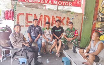 Bhabinkamtibmas Polres Bima Kota dan Babinsa Sosialisasikan Bahaya Narkoba, Miras Oplosan, serta Layanan Call Center 110