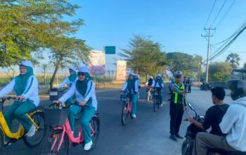 Satlantas Polres Bima Gelar Pengaman Sepeda Santai Dalam Rangka Memeriahkan HUT Kabupaten Bima Ke- 386