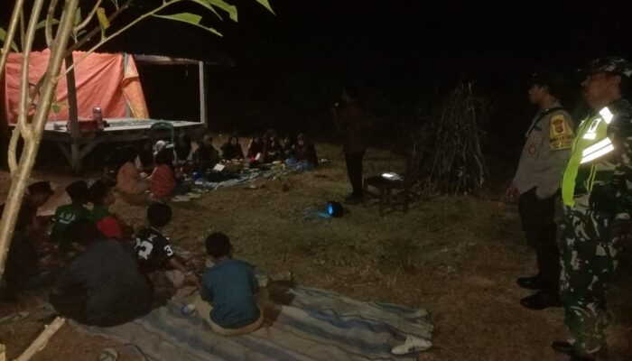 Bhabinkamtibmas Polsek Woha Hadiri Penutupan Kegiatan Masa Orientasi Siswa Baru di MTS Al-Jihad