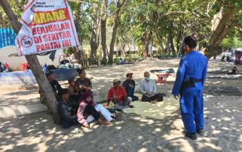 Sat Polairud Polres Lombok Barat Intensifkan Patroli Dialogis di Kawasan Wisata Senggigi