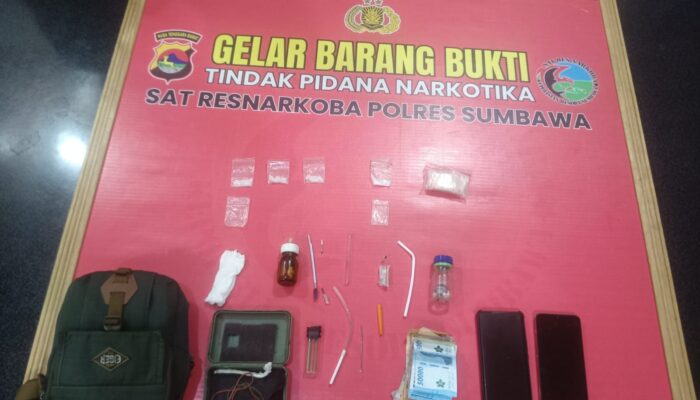 Hendak Transaksi Sabu, Pria Asal Kelurahan Bugis Diringkus Tim Opsnal Sat Resnarkoba Polres Sumbawa