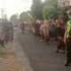 Polsek Gangga Amankan Nyongkolan Warga Dusun Sandangar Menuju Dusun Karang Anyar
