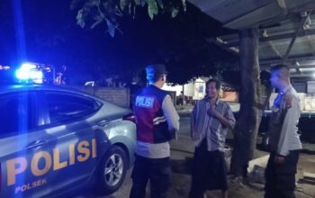 Polsek Tanjung Himbau Pedagang Lapangan 3T Jaga Kamtibmas dan Waspada Premanisme serta Uang Palsu