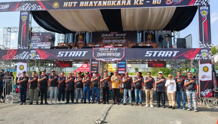 Gas di Sirkuit, Bukan di Jalan! Open Drag Bike Dhira Brata Cup Championship 2026 Resmi Dibuka di Samarinda dalam Rangka Hari Bhayangkara ke-80