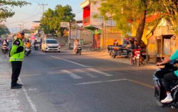 Antisipasi Kemacetan dan Kecelakaan di Jam Sibuk, Satlantas Polres Bima Kabupaten Gelar Kegiatan Rawan Pagi