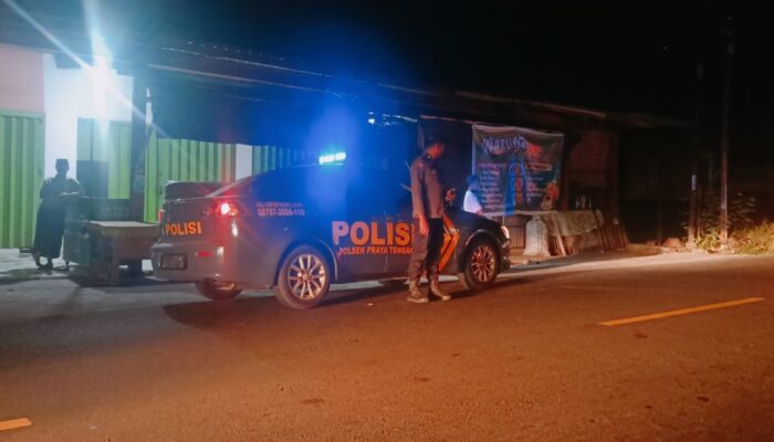 Polsek Praya Tengah Intensifkan Patroli Blue Light pada Jam Rawan, Cegah Aksi Kriminalitas