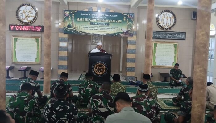 Maulid Nabi Perkuat Iman dan Kebersamaan Prajurit