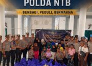 Hadir di Tengah Warga, Personel SIP Angkatan 56 Polda NTB Santuni Anak Binaan Yayasan GIB