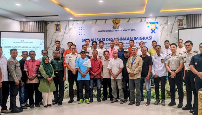 Polres Bima Kota Dukung Sosialisasi Desa Binaan Imigrasi untuk Cegah TPPO dan TPPM