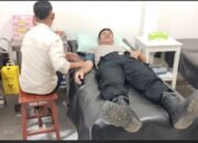 Wujud Kepedulian Polri, Personel Polres Bima Kota Donorkan Darah untuk Bantu Pasien RSUD Bima